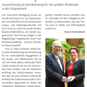 Glückwünsche von Prof. Dr. Winfried Hardinghaus anlässlich der Verleihung des Bundesverdienstkreuzes am Bande