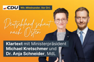 Bürgerdialog mit MP Kretschmer | Mo. | 31.08.2026 | 17.00 Uhr | Forsthaus Leiner Berg